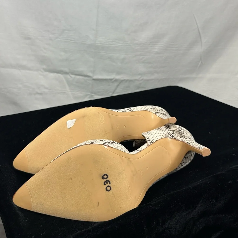 Like new BCBG faux snakeskin pumps animal print heels size 7 - Picture 7 of 10